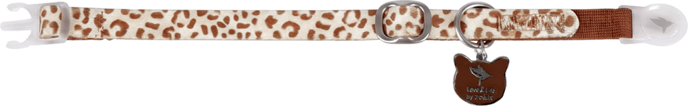 ZOLUX WILD Katzenhalsband mit Anhänger, 20–30 cm, mokka – Bild 5