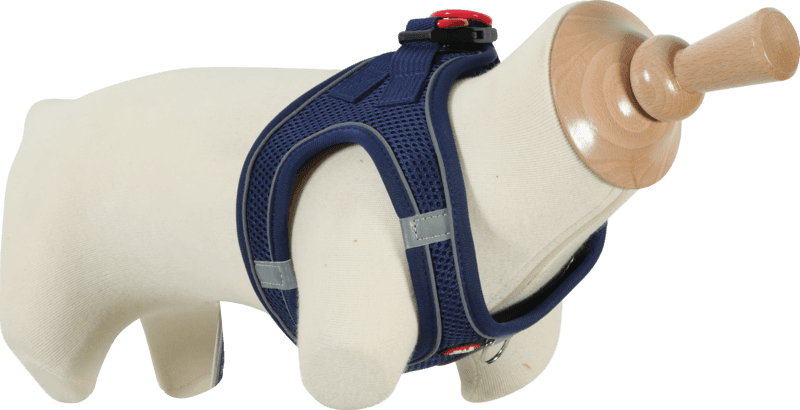ZOLUX Atmungsaktives Mesh-Hundegeschirr, Größe XL, marineblau – Bild 1