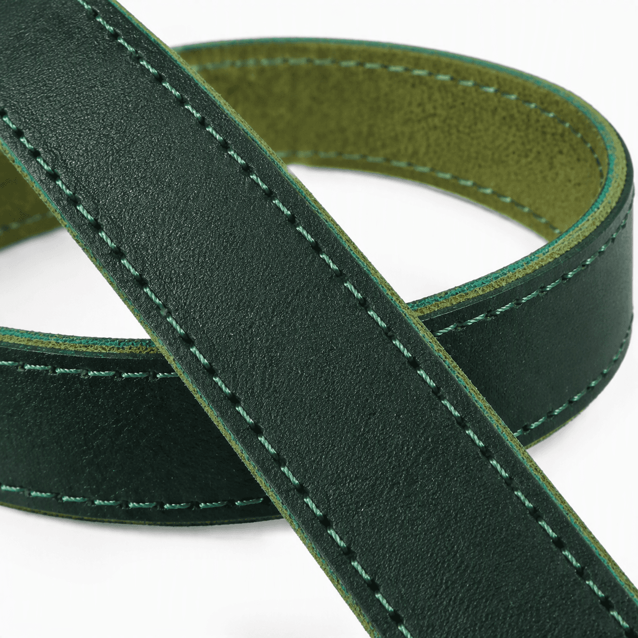 ZOLUX Klassische Lederleine für Hunde, 1 m, 20 mm, grün – Bild 6