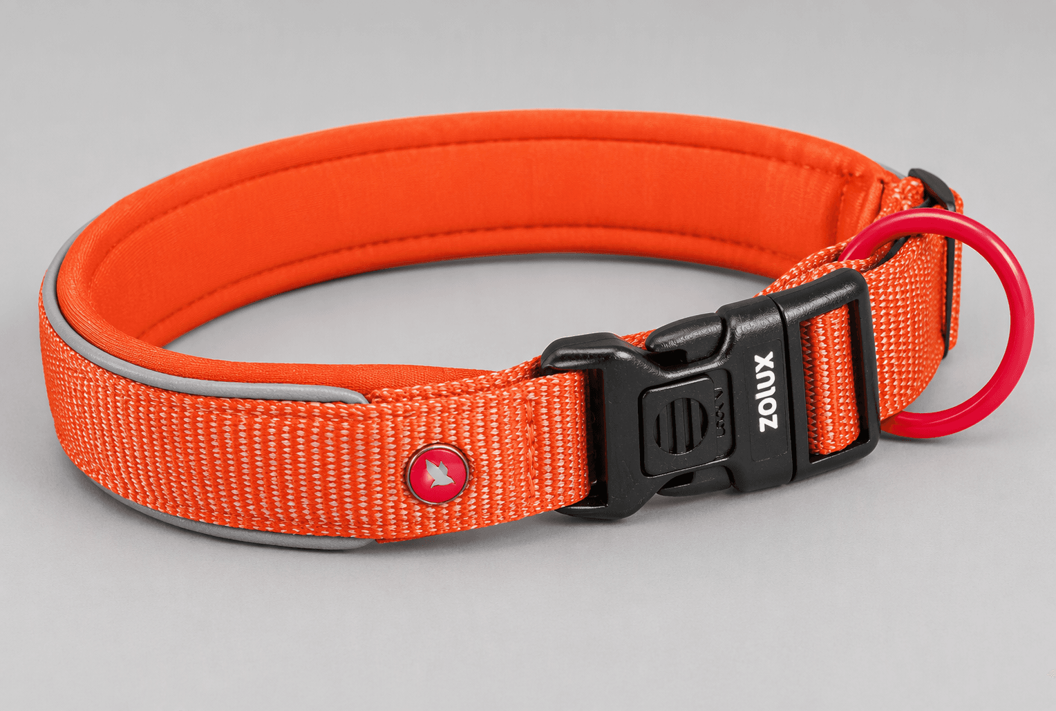 ZOLUX Premium-Nylon-Hundehalsband, Größe XS, 30–35 cm, 15 mm, rostbraun – Bild 7
