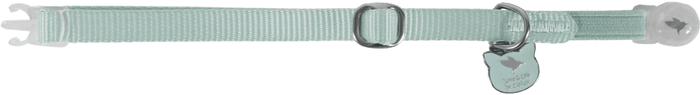 ZOLUX CLASSIC Katzenhalsband mit Anhänger, 20–30 cm, hellgrün – Bild 4