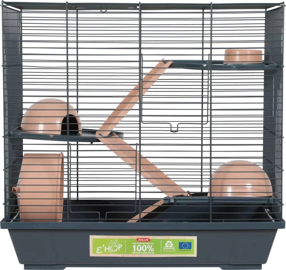 ZOLUX Käfig für Hamster EHOP 50 cm, dreistöckig, Farbe rosa – Bild 2