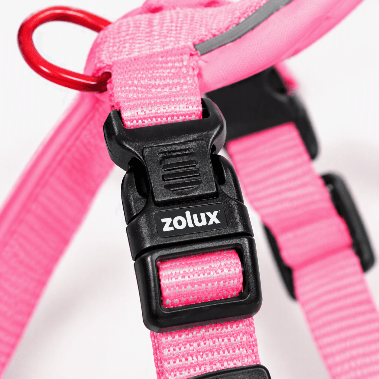 ZOLUX Premium-Nylon-Hundegeschirr, Größe M, 50–74 cm, 20 mm, fuchsia – Bild 4