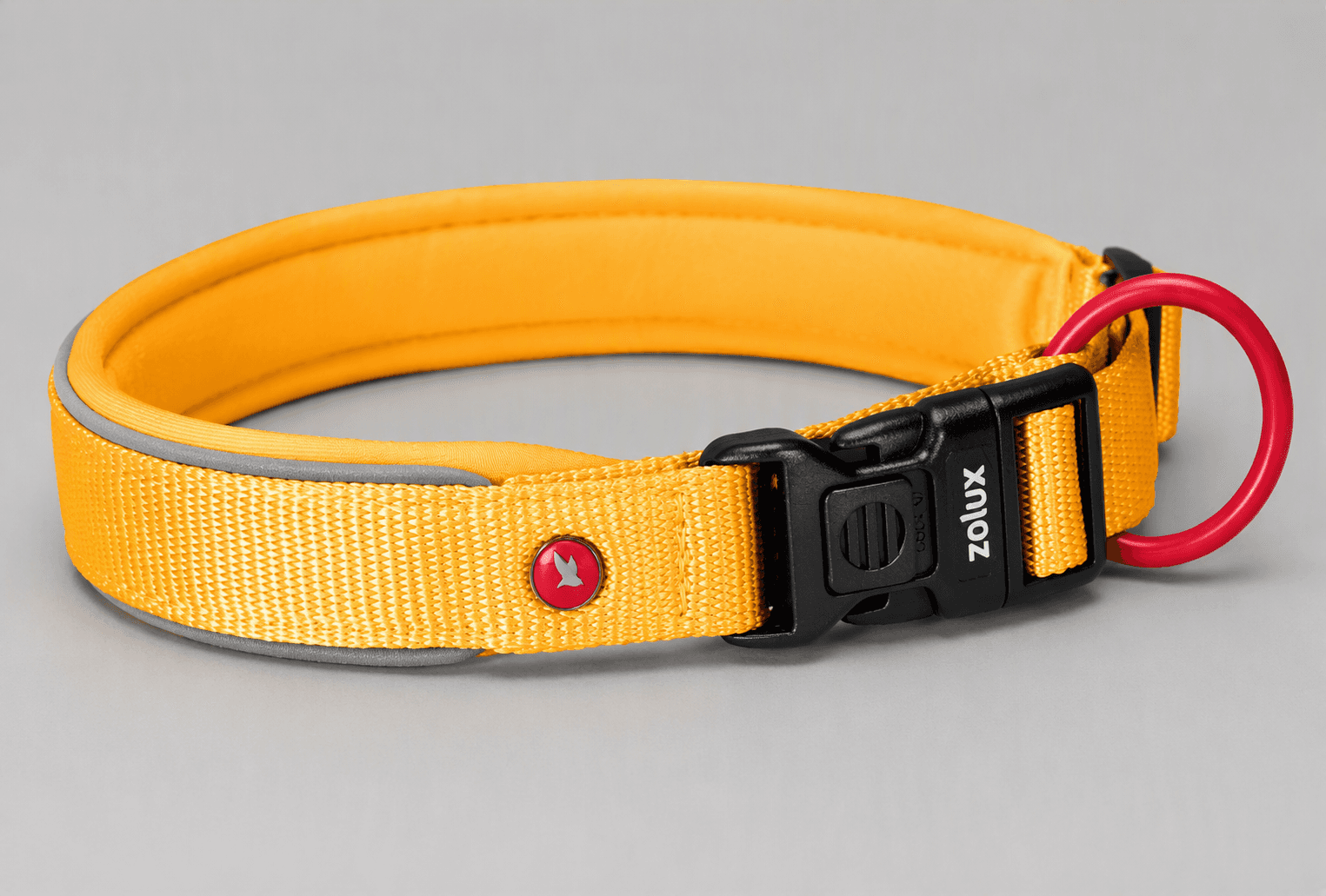 ZOLUX Premium-Nylon-Hundehalsband, Größe XS, 30–35 cm, 15 mm, gelb – Bild 7