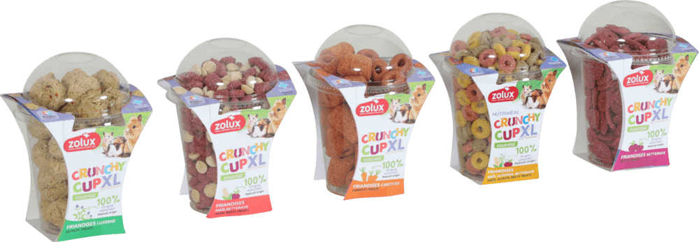 ZOLUX Natürlicher Leckerbissen für Nagetiere NUTRIMEAL CRUNCHY CUP XL Rote Bete 260g – Bild 12