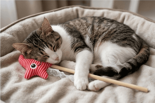 ZOLUX MALO Katzenspielangel mit Seestern, rot – Bild 3