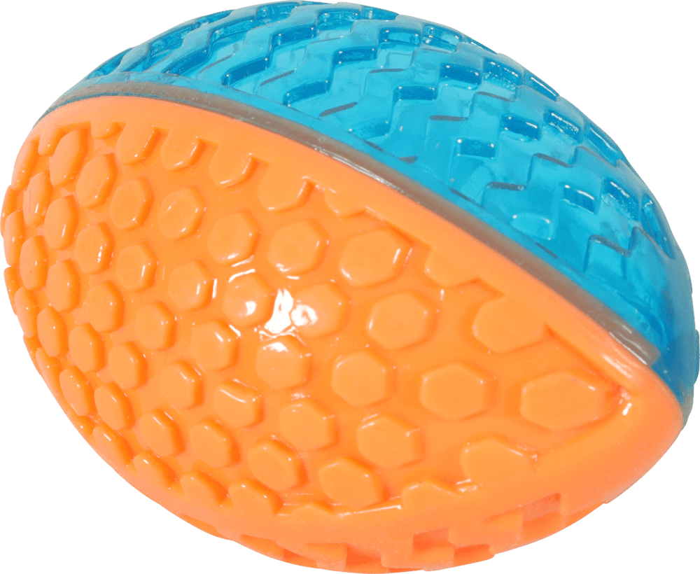 ZOLUX TAO Apportierspielzeug Rugbyball für Hunde 8,5 cm – Bild 1