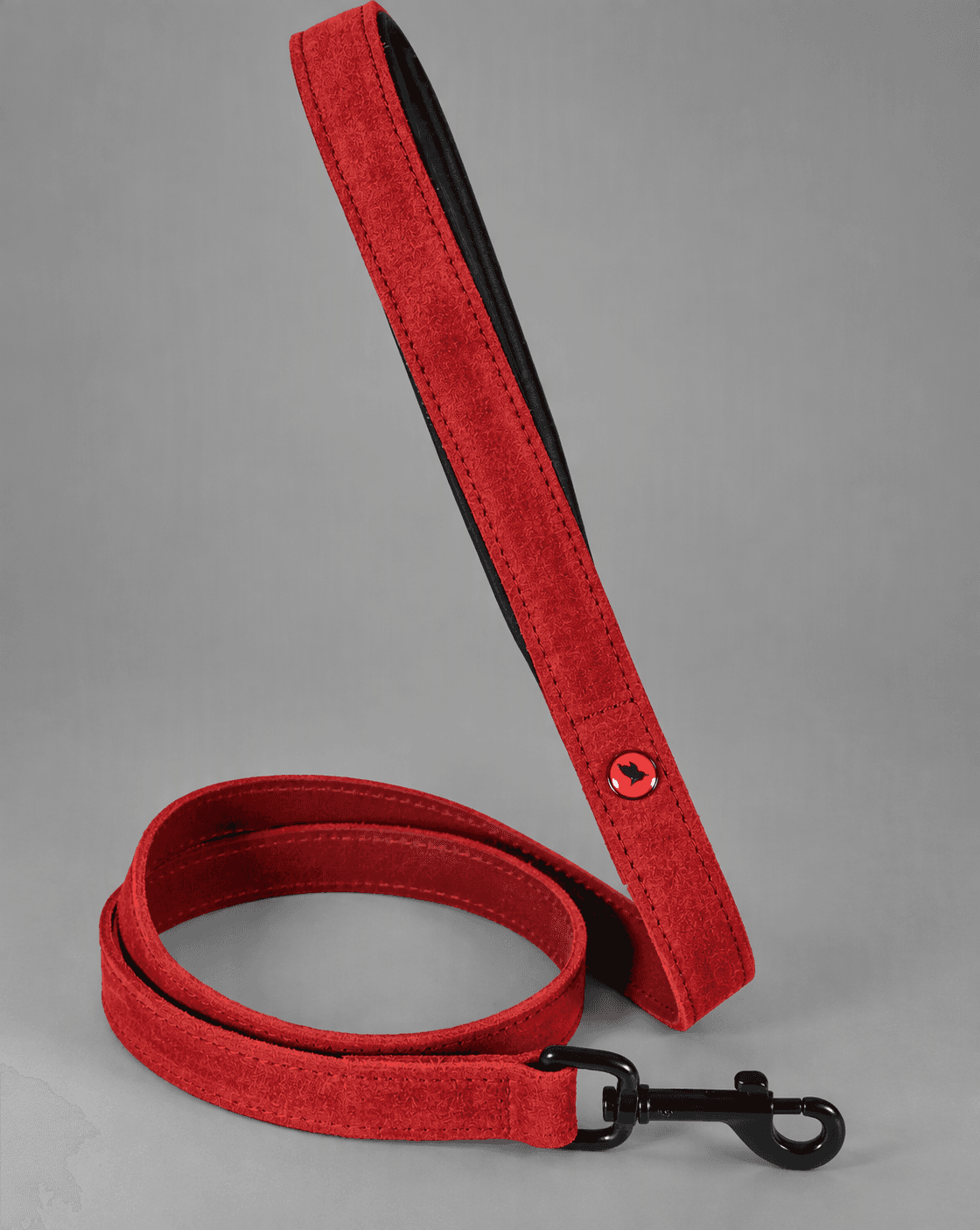 ZOLUX Komfort-Lederleine für Hunde, 1 m, 20 mm, rot – Bild 8