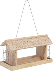 ZOLUX Grizzli Silo Vogelfutterhaus mit Gitter und Holzdach – Bild 2
