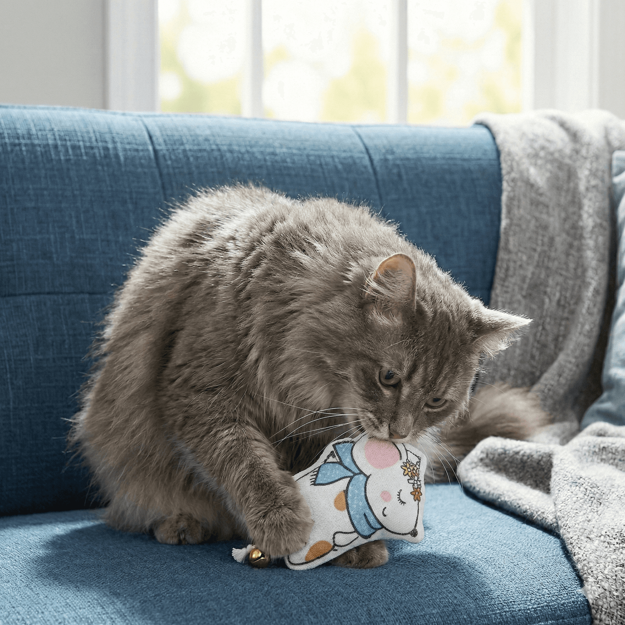 ZOLUX CHATOUILLE Katzenspielzeug, Maus mit Glöckchen und Katzenminze, 11 cm – Bild 5