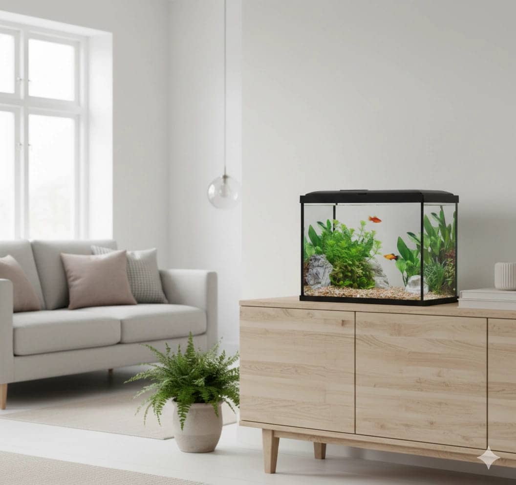 ZOLUX Aquarium INITIO 40 mit Kaskadenfilter 30 und LED, 24 l, schwarz + Gratis-Zubehör 352188+352192+352202+352217 – Bild 1