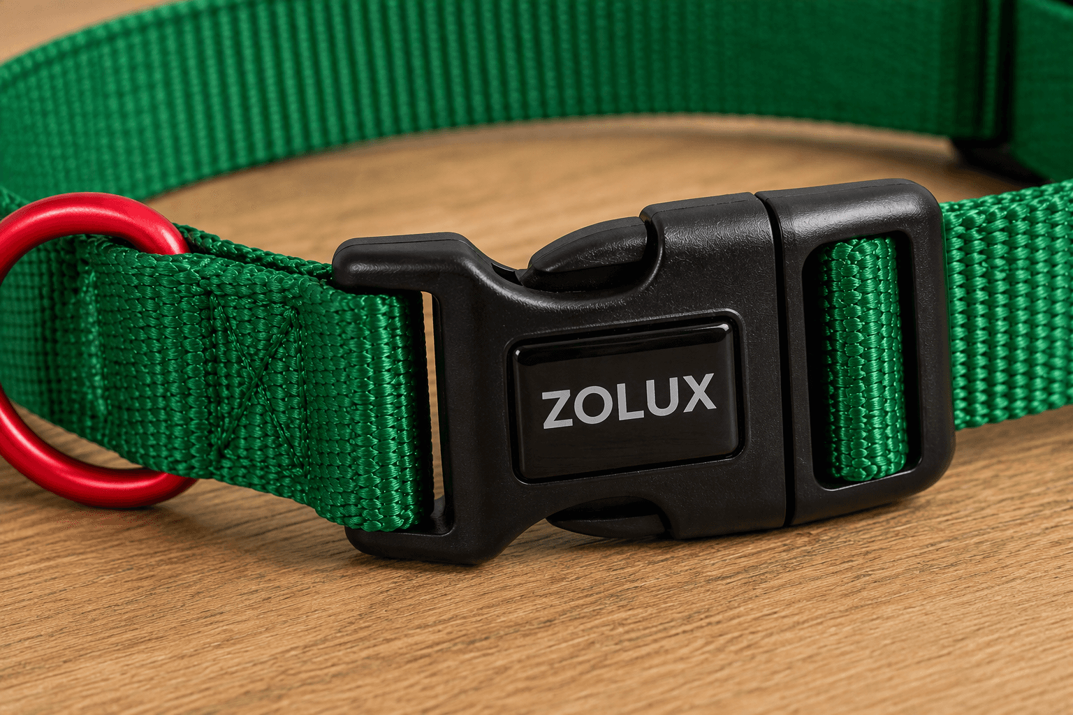 ZOLUX Klassisches Nylon-Hundehalsband, 31–48 cm, 20 mm, grün – Bild 5