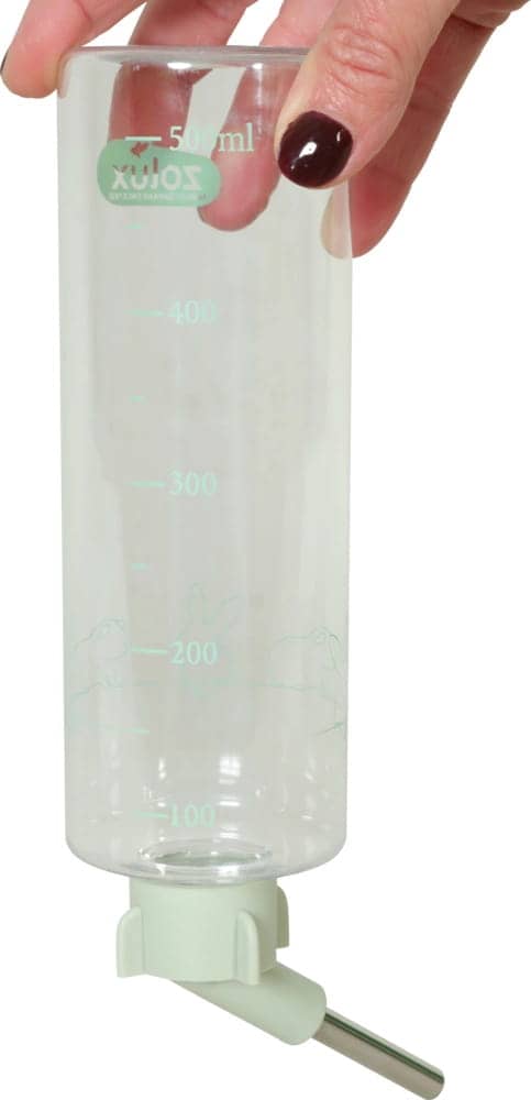 ZOLUX COSY Trinkflasche für Nagetiere mit Messskala 500 ml, blau/grün – Bild 2