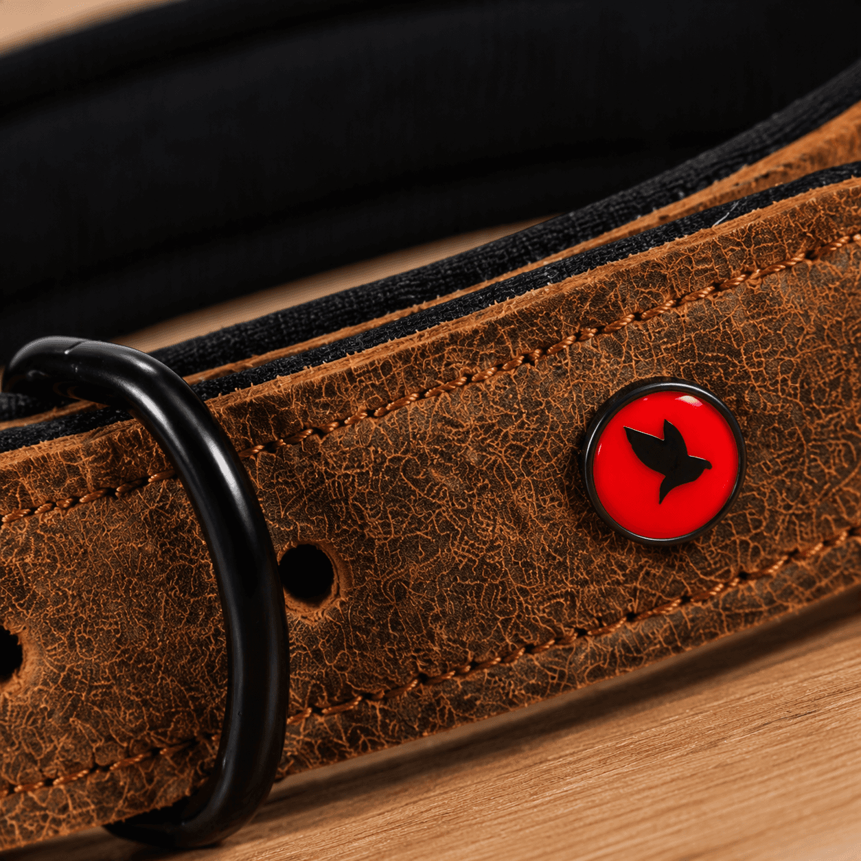 ZOLUX Komfort-Lederhalsband für Hunde, 34–44 cm, 20 mm, braun – Bild 13