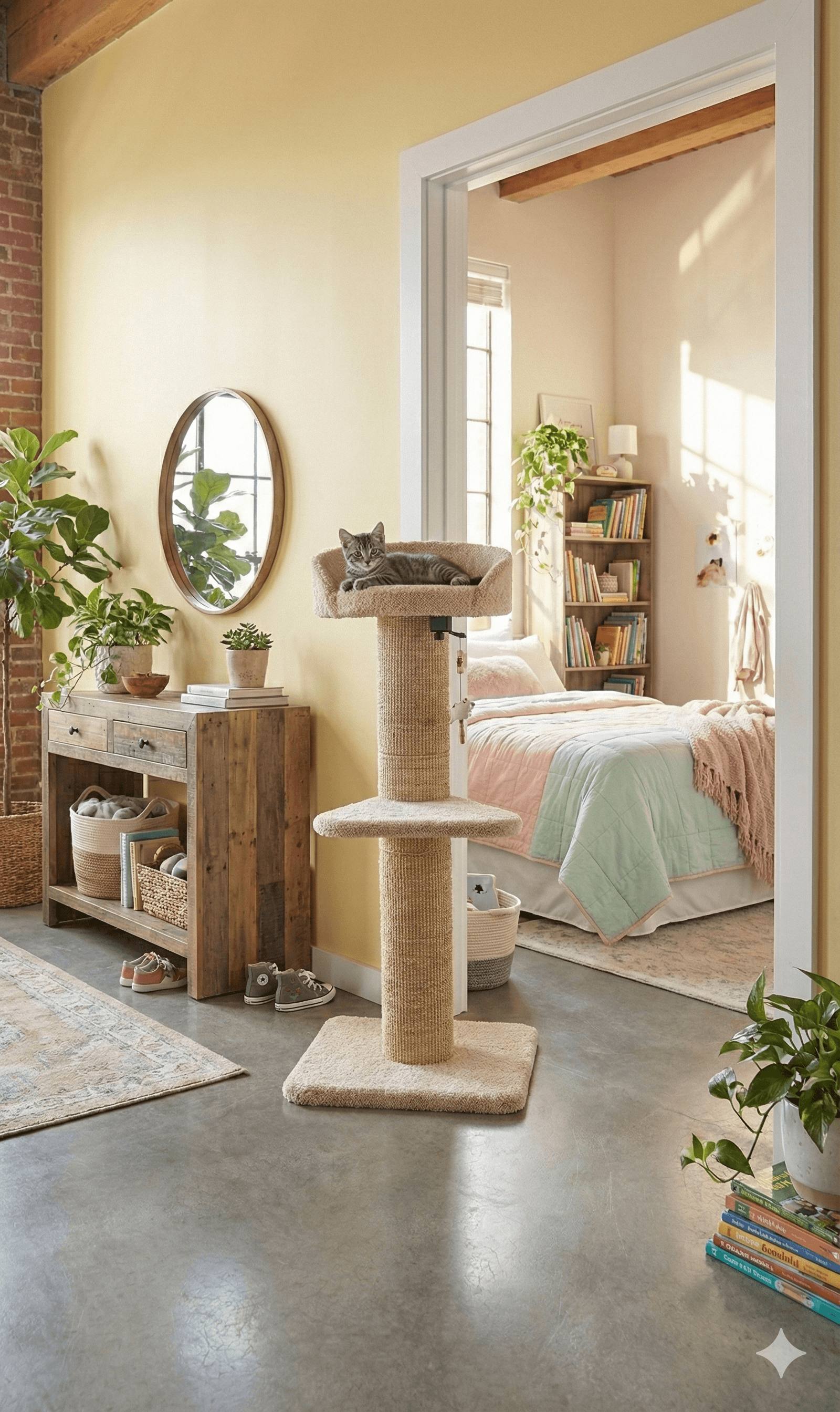ZOLUX Kratzbaum für Katzen BOREAL, beige, 95 cm – Bild 7