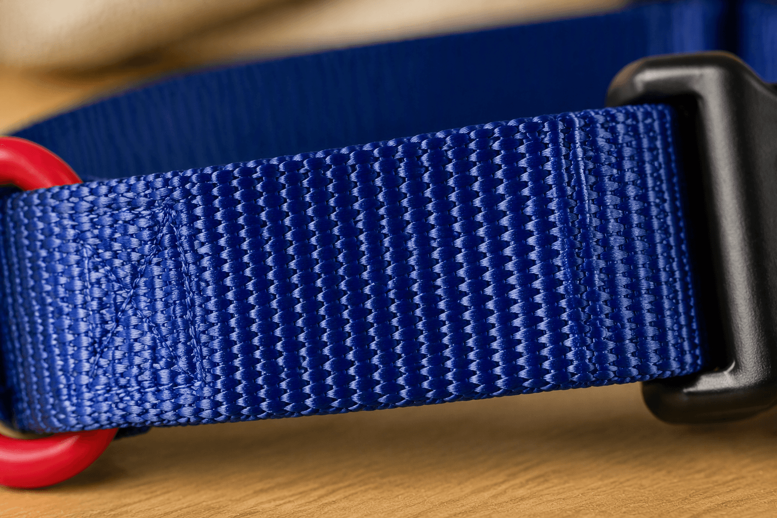ZOLUX Klassisches Nylon-Hundehalsband, 37–58 cm, 25 mm, marineblau – Bild 6