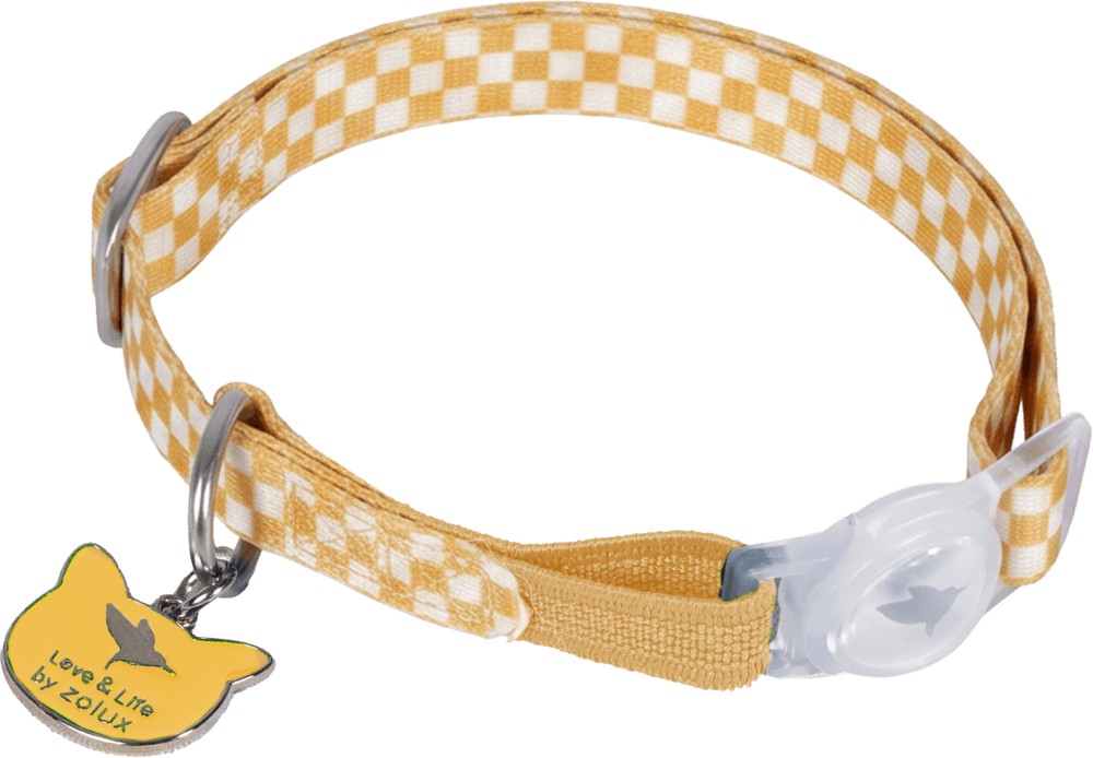 ZOLUX STREET Katzenhalsband mit Anhänger, 20–30 cm, gelb – Bild 4