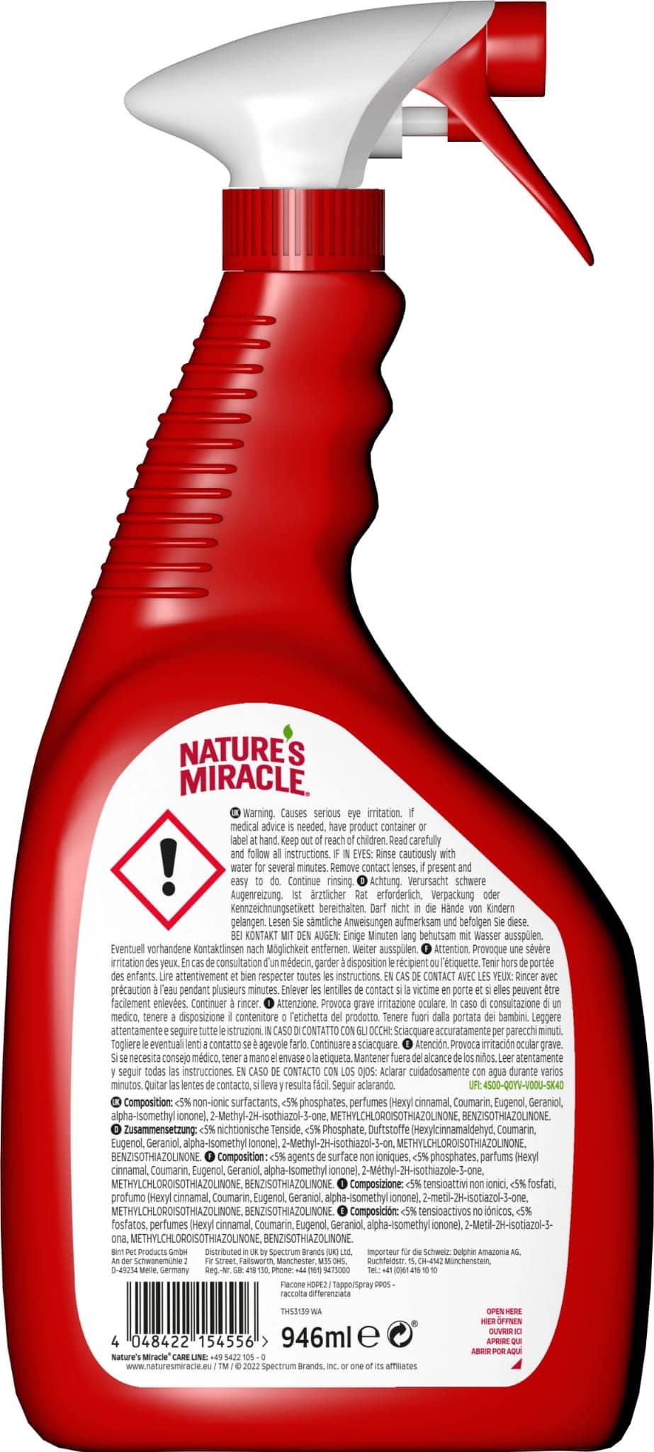 NATURE'S MIRACLE Ultimativer Flecken- und Geruchsentferner für Hunde – ULTIMATE 946 ml – Bild 5