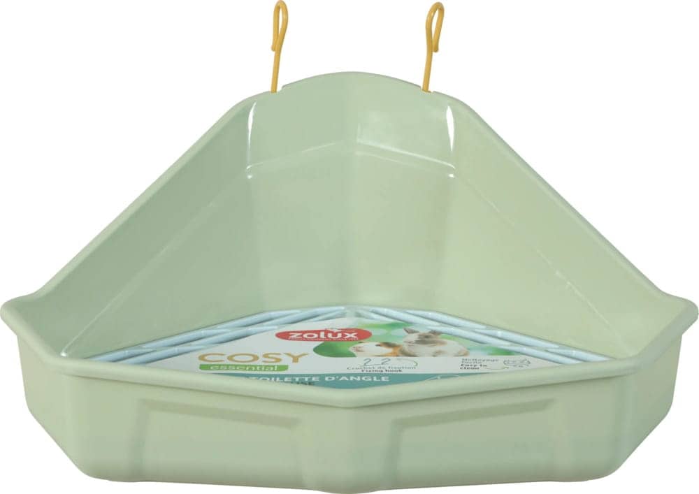 ZOLUX COSY Ecktoilette für Kaninchen und Meerschweinchen, grün – Bild 3