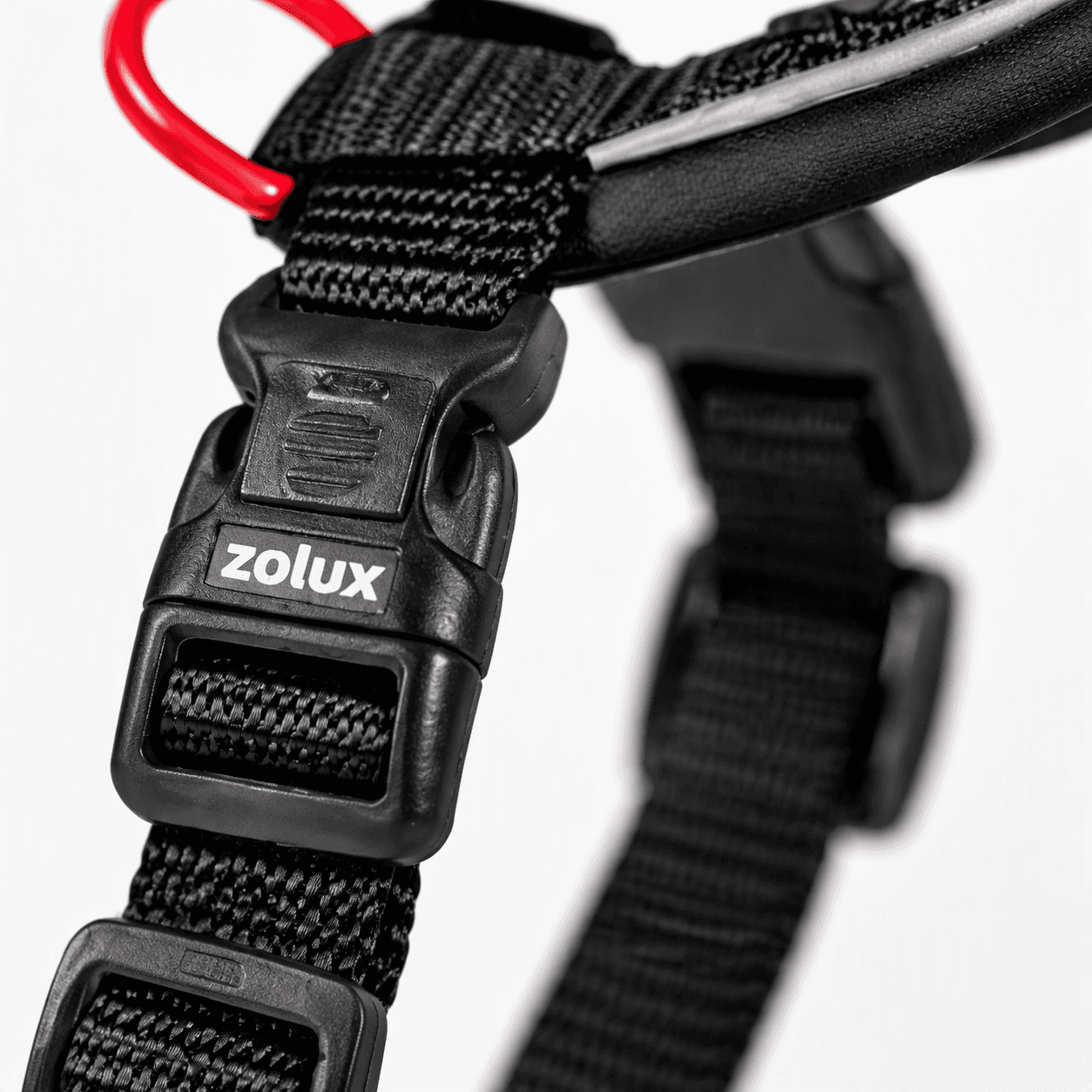 ZOLUX Premium-Nylon-Hundegeschirr, Größe S, 38–56 cm, 15 mm, schwarz – Bild 4