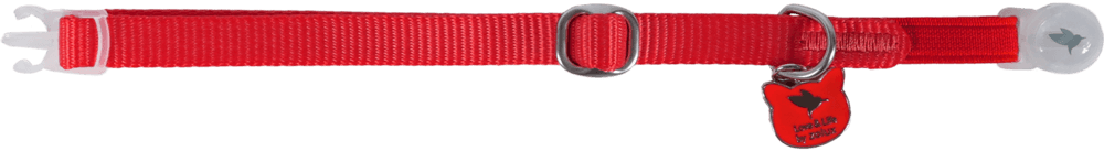 ZOLUX CLASSIC Katzenhalsband mit Anhänger, 20–30 cm, rot – Bild 4