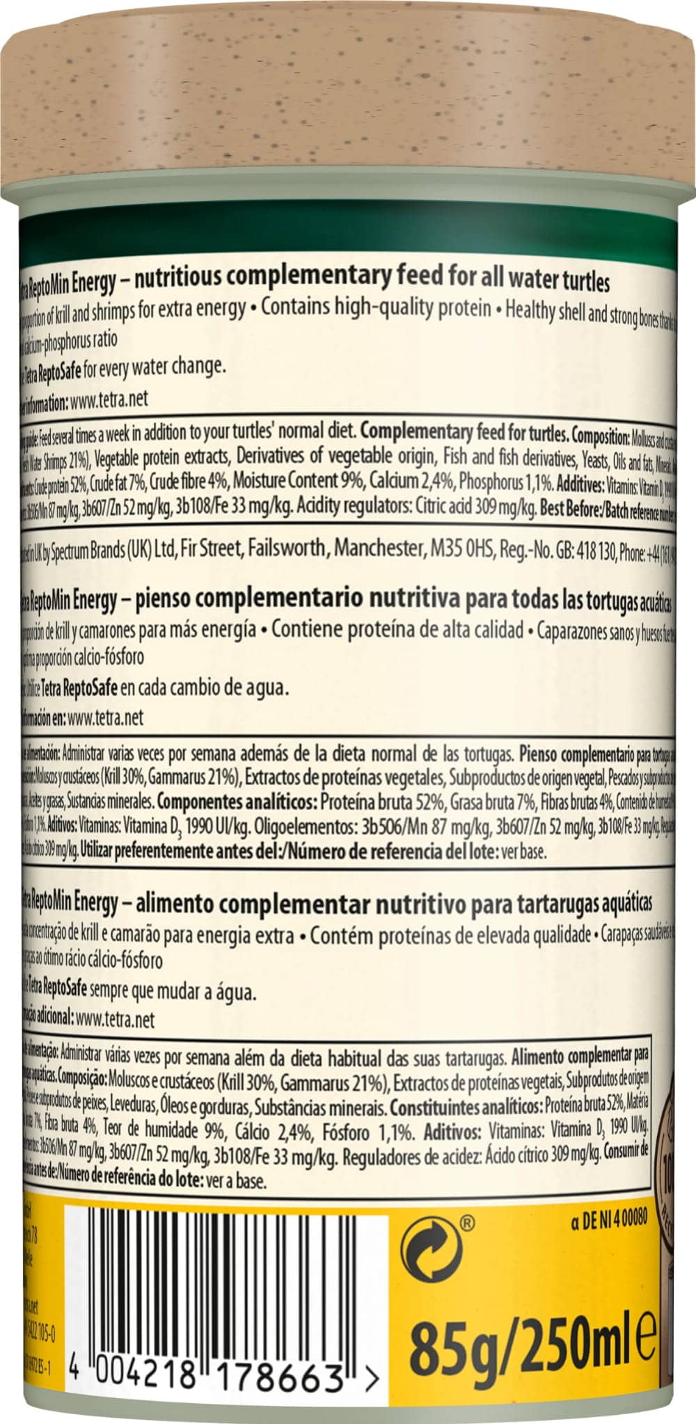 Tetra ReptoMin Energy 250ml / 85g – Bild 2