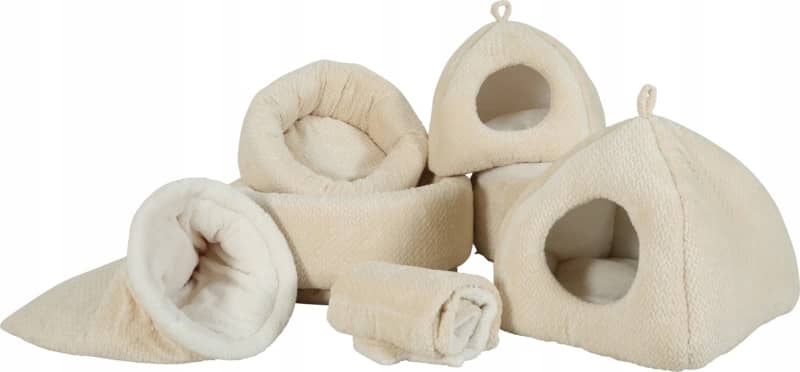 ZOLUX OLYMPE Rundes Katzenbett, 40 x 40 x 18,5 cm, creme – Bild 3