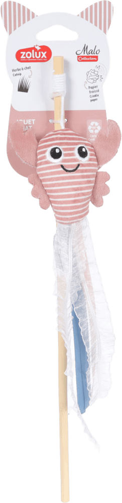 ZOLUX MALO Katzenspielangel mit Languste, rosa – Bild 1