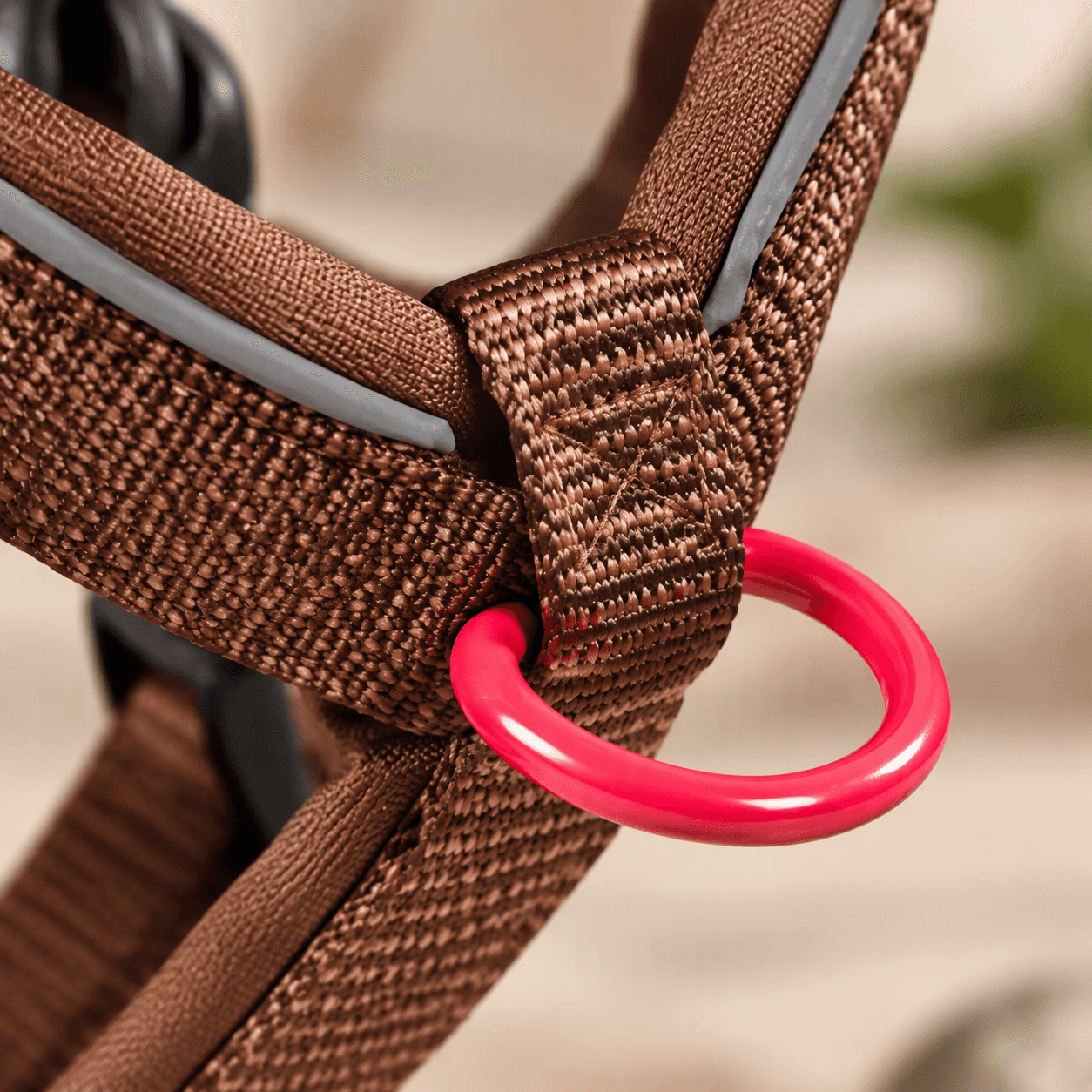 ZOLUX Premium-Nylon-Hundegeschirr, Größe M, 50–74 cm, 20 mm, mocha – Bild 5