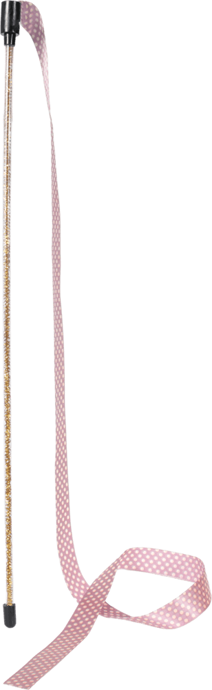 ZOLUX DOTIE Katzenspielangel mit Bändern, rosa, 80 cm – Bild 2