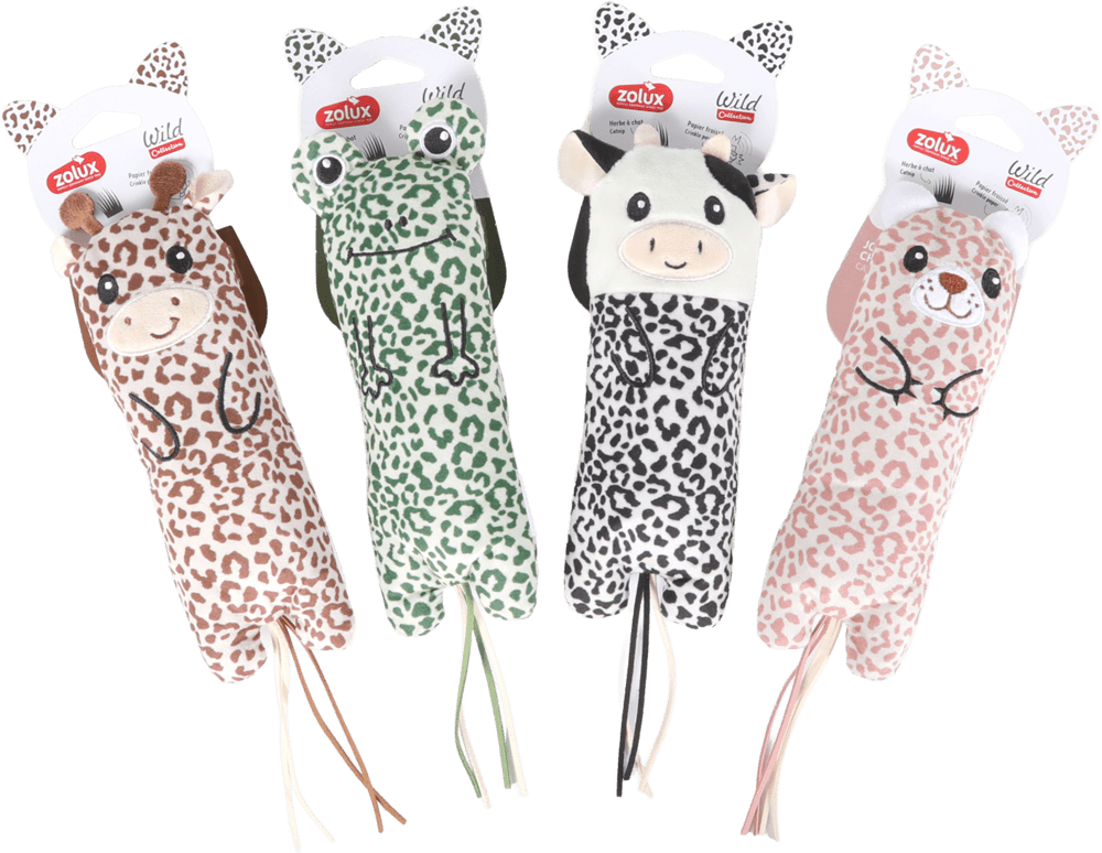 ZOLUX Plüschspielzeug für Katzen Giraffe WILD, mokka – Bild 2