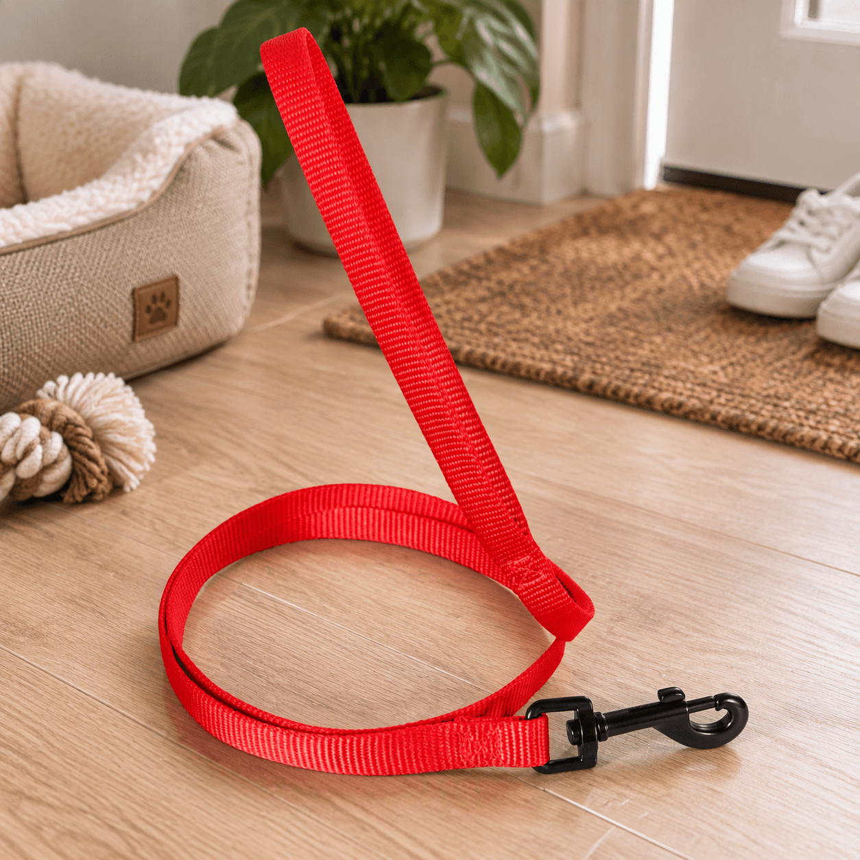 ZOLUX Klassische Nylon-Hundeleine, 1,20 m, 10 mm, rot – Bild 6
