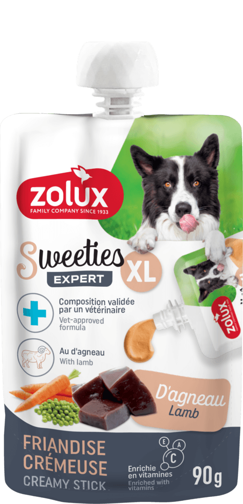 ZOLUX SWEETIES XL Cremiger Hundesnack mit Lamm 90 g – Bild 5