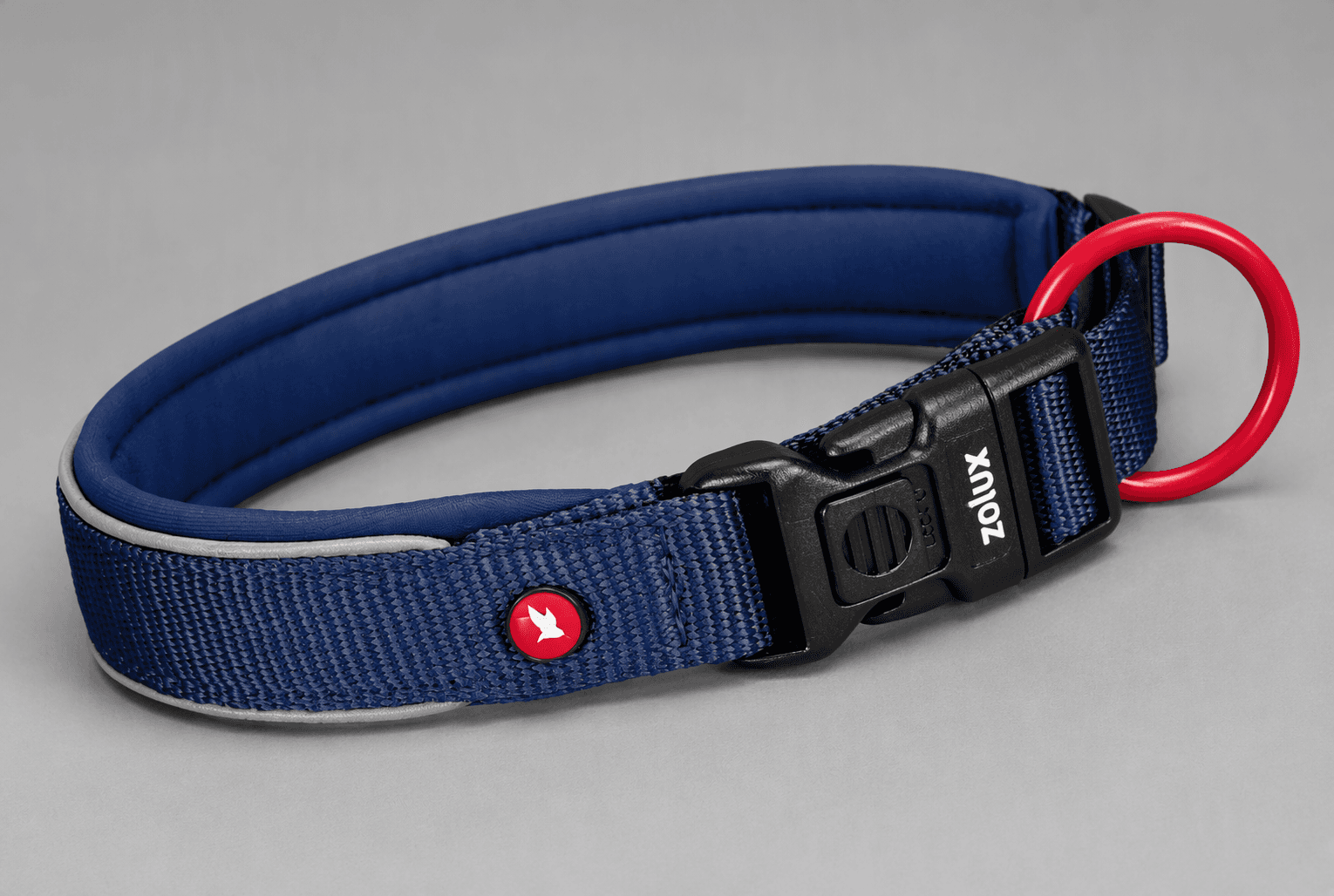 ZOLUX Premium-Nylon-Hundehalsband, Größe S, 35–40 cm, 20 mm, marineblau – Bild 8