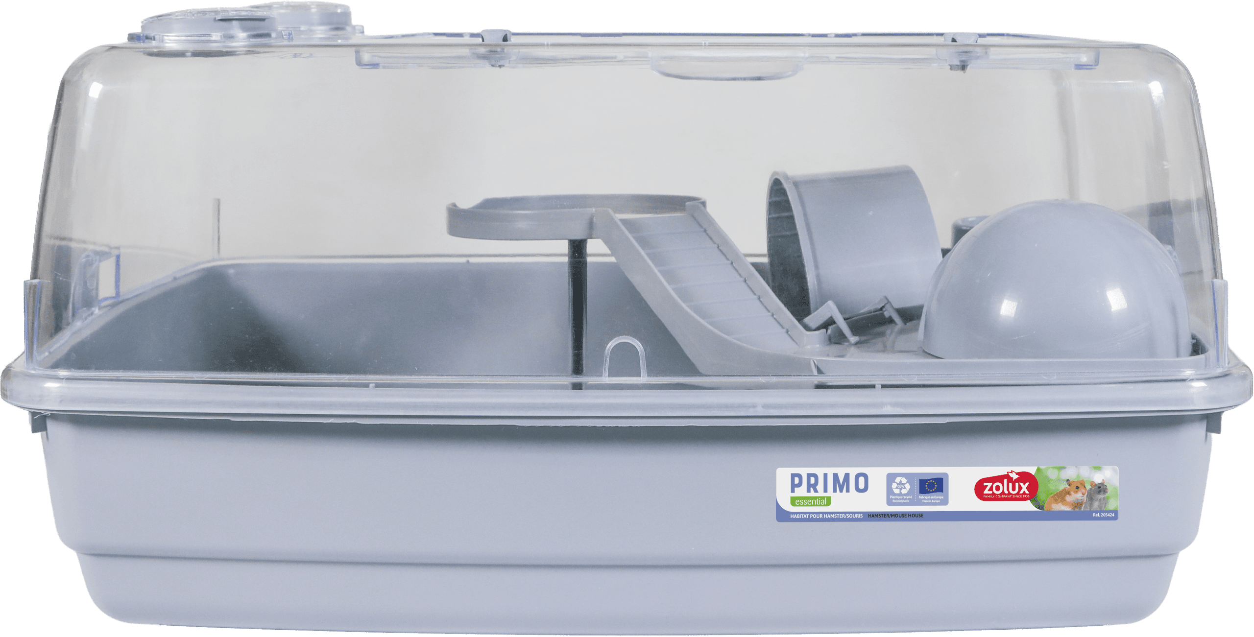 ZOLUX PRIMO VISION 55 Käfig für Hamster und Mäuse, weiß/grau – Bild 1