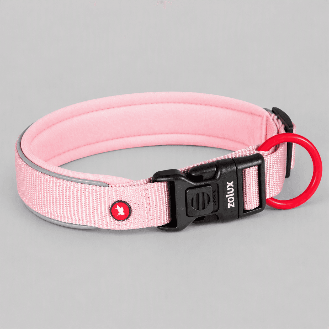 ZOLUX Premium-Nylon-Hundehalsband, Größe XXS, 25–30 cm, 15 mm, rosa – Bild 9