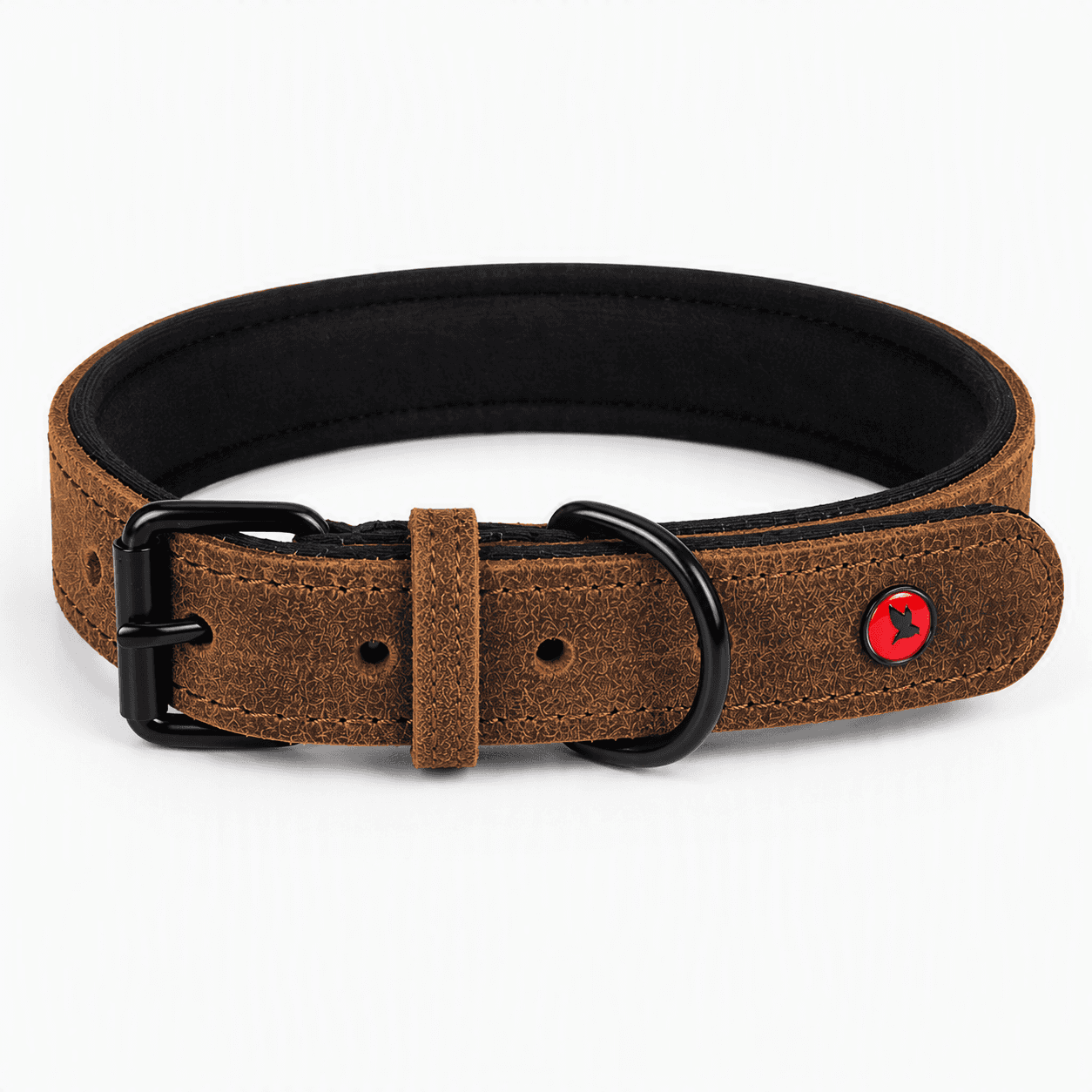 ZOLUX Komfort-Lederhalsband für Hunde, 63–74 cm, 30 mm, braun – Bild 14