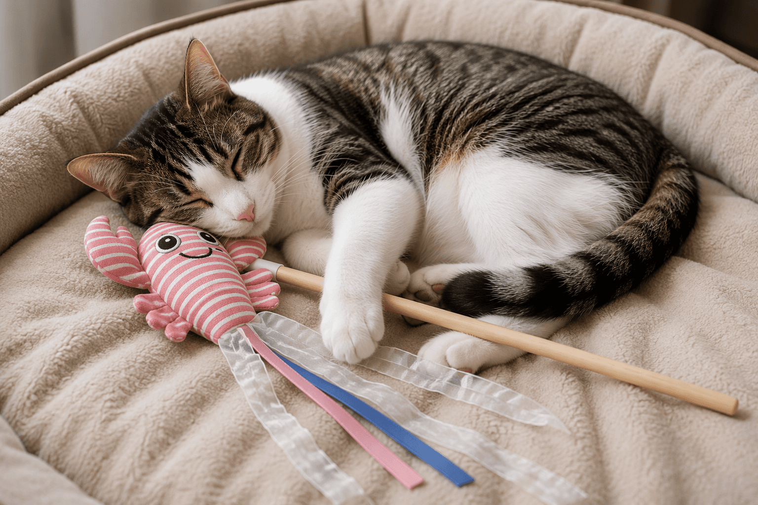 ZOLUX MALO Katzenspielangel mit Languste, rosa – Bild 7