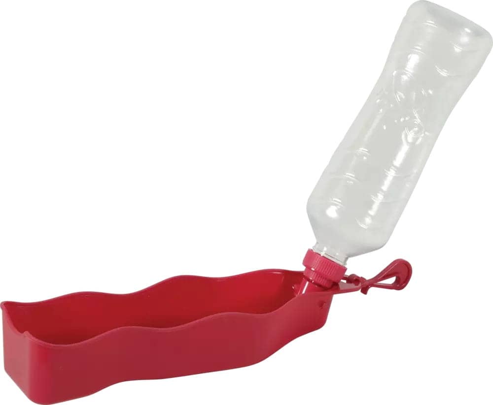 ZOLUX Faltbare Trinkflasche für Hunde BIVOUAK 450 ml rot – Bild 5