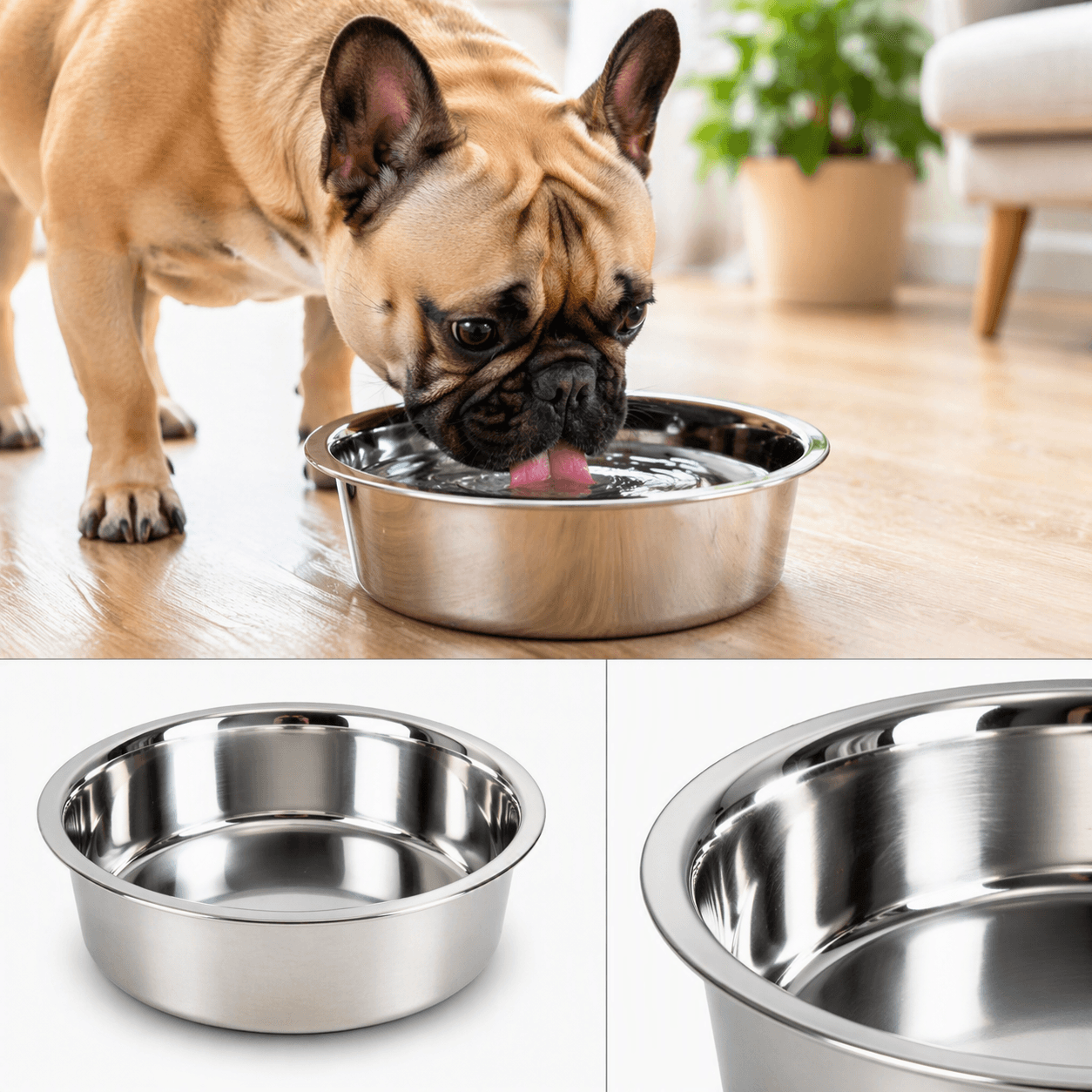 ZOLUX Edelstahlnapf für Hunde INOX 21 cm 1,8 L – Bild 8