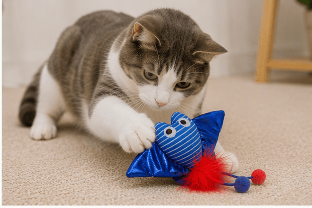 ZOLUX Katzenspielzeug MALO Rochen, 13 cm, blau – Bild 5