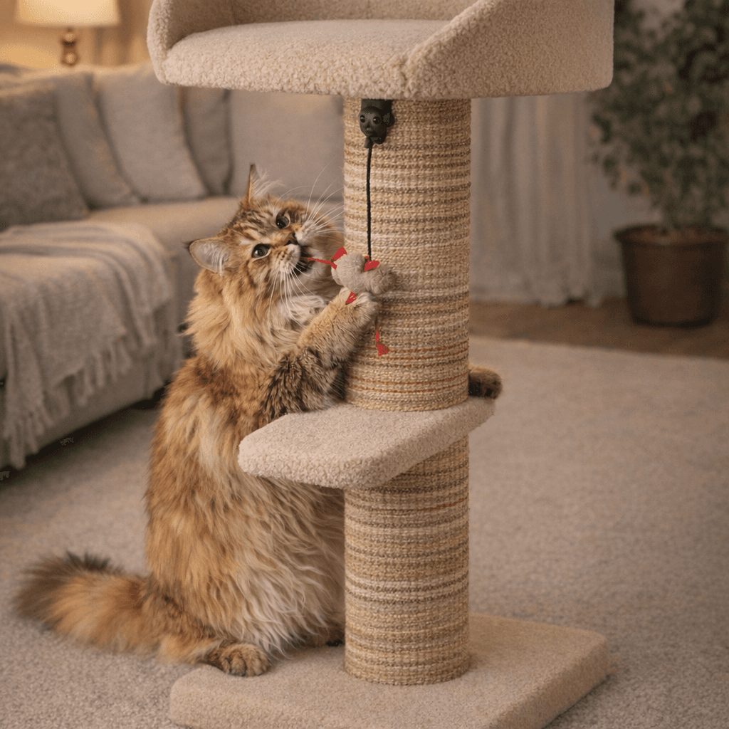 ZOLUX Kratzbaum für Katzen BOREAL, beige, 95 cm – Bild 11