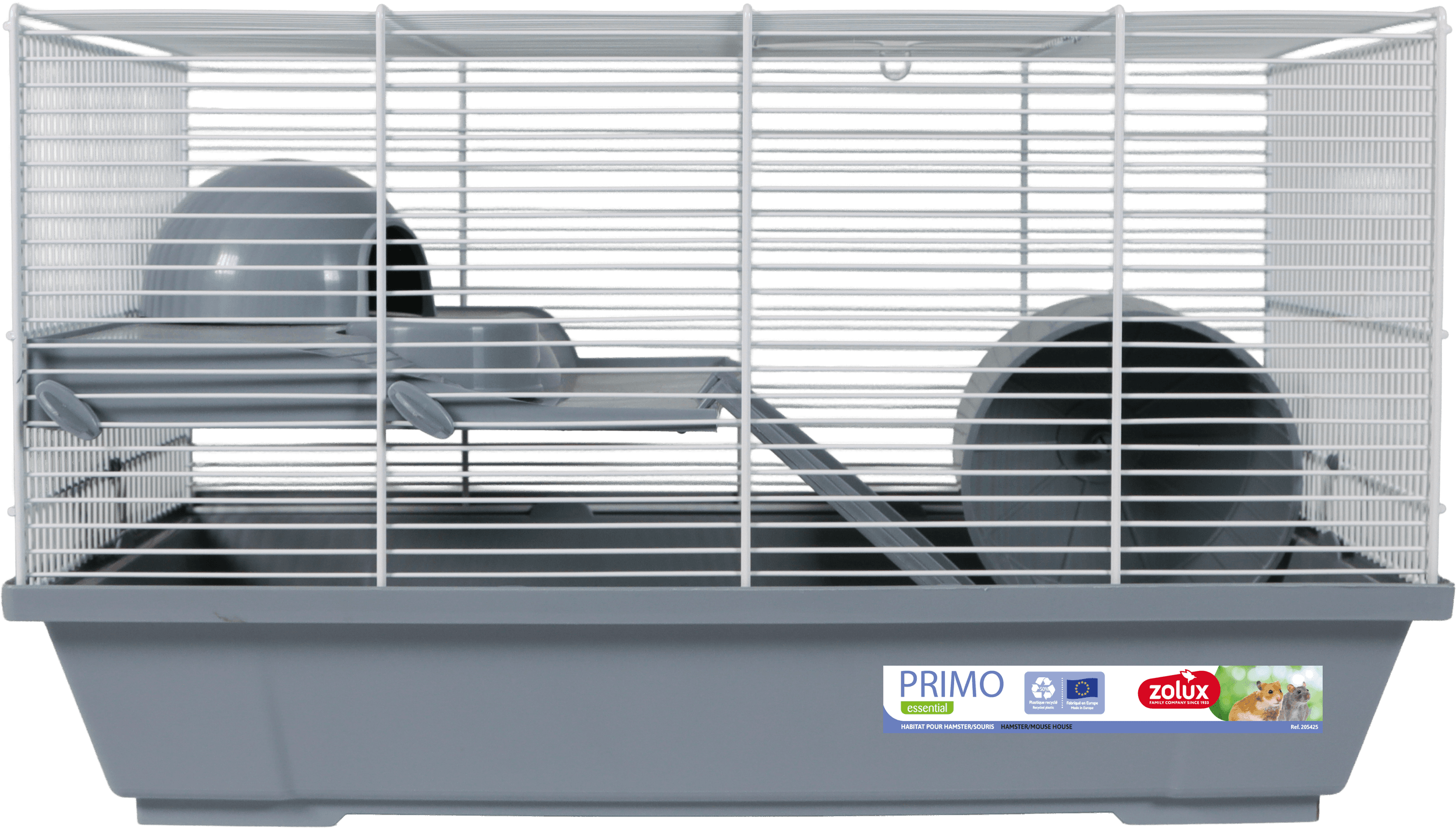 ZOLUX PRIMO 50 Käfig für Hamster und Mäuse, weiß/grau – Bild 1