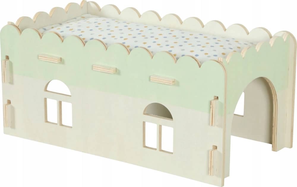 ZOLUX COSY XL Holzhaus für Kaninchen, Meerschweinchen und Rennmäuse 25 × 45 × 20 cm – Bild 7