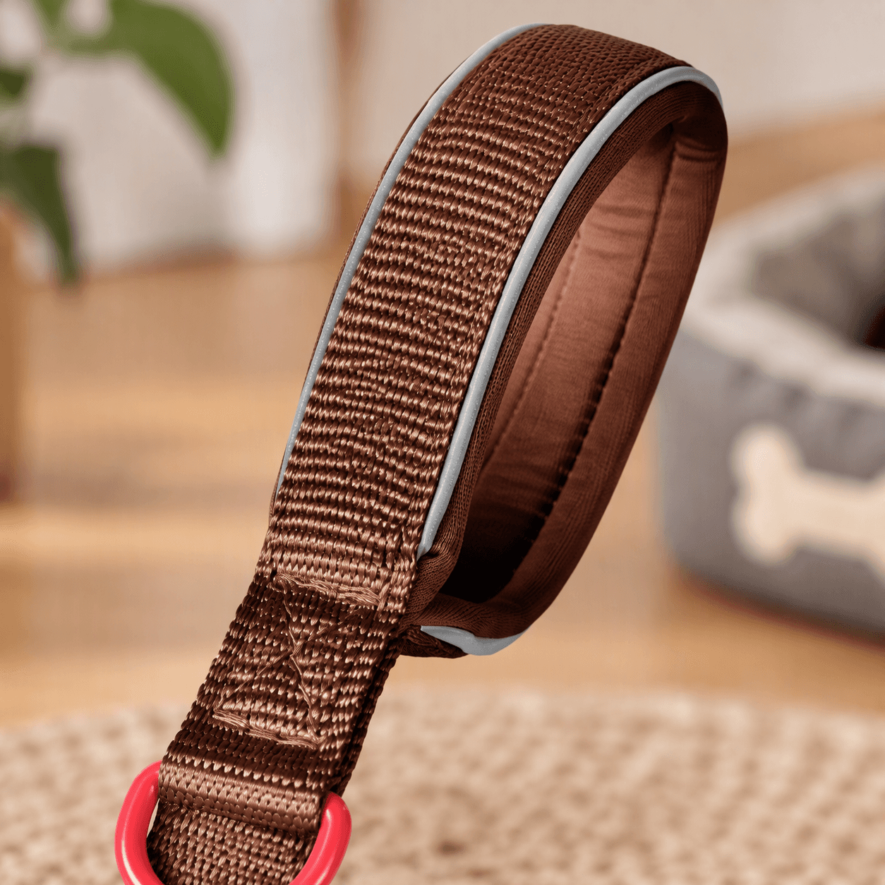 ZOLUX Premium-Nylon-Hundeleine, Größe XS, 1,2 m, 15 mm, mocha – Bild 5