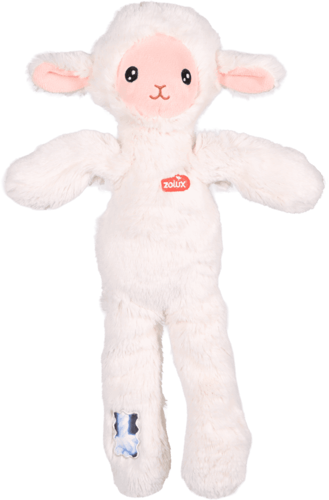 ZOLUX FURRY FARM Plüsch-Hundespielzeug, Schaf Lenny, 33 cm – Bild 1