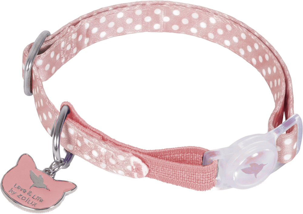 ZOLUX DOTIE Katzenhalsband mit Anhänger, rosa – Bild 6