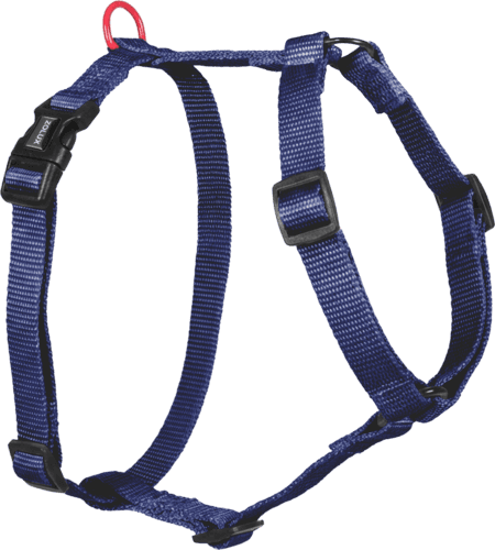 ZOLUX Klassisches Nylon-Hundegeschirr, 23–39 cm, 10 mm, marineblau – Bild 2