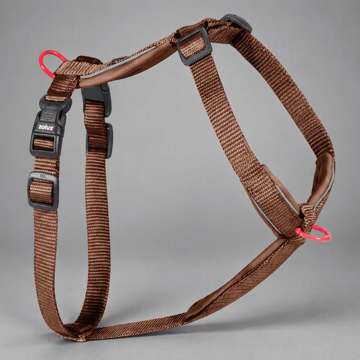ZOLUX Premium-Nylon-Hundegeschirr, Größe XS, 30–40 cm, 15 mm, mocha – Bild 7