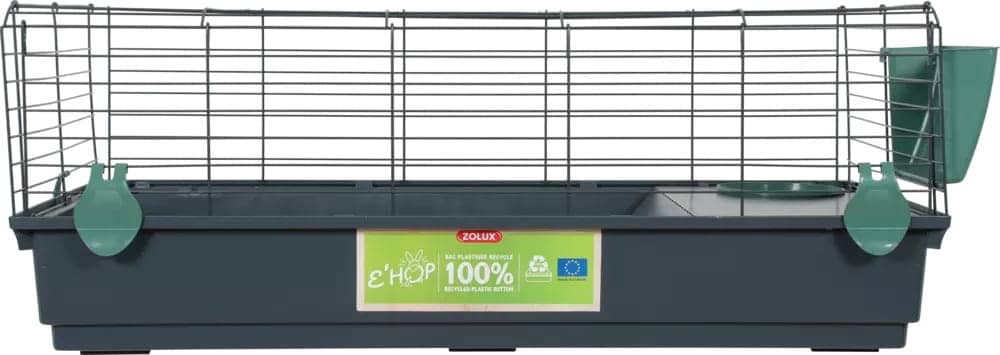 ZOLUX Käfig für Zwergkaninchen und Meerschweinchen EHOP 100 cm, grün – Bild 2